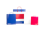Costa Rica. Shopping bags with flag. Download icon.
