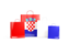 Croatia. Shopping bags with flag. Download icon.