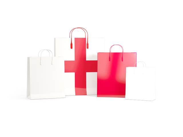 Shopping bags with flag. Download flag icon of England at PNG format