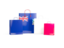 Falkland Islands. Shopping bags with flag. Download icon.
