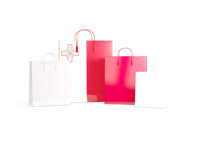 Shopping bags with flag. Download flag icon of Malta at PNG format