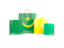 Mauritania. Shopping bags with flag. Download icon.