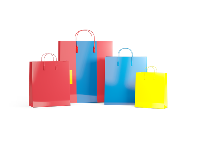 Shopping bags with flag. Download flag icon of Mongolia at PNG format