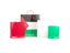 Palestinian territories. Shopping bags with flag. Download icon.