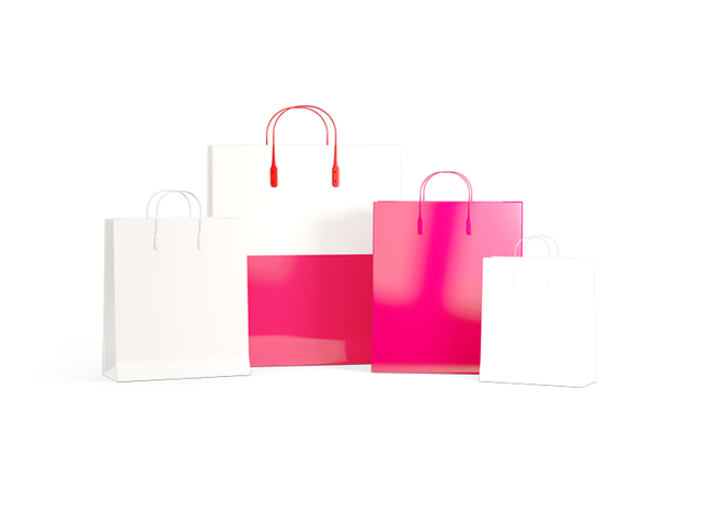 Shopping bags with flag. Download flag icon of Poland at PNG format