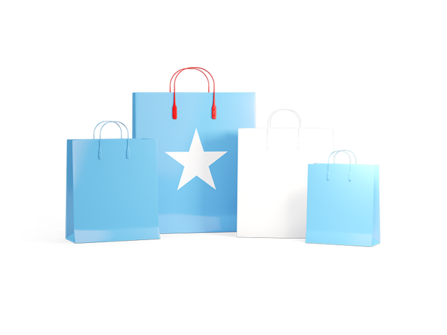 Shopping bags with flag. Download flag icon of Somalia at PNG format