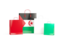 Western Sahara. Shopping bags with flag. Download icon.