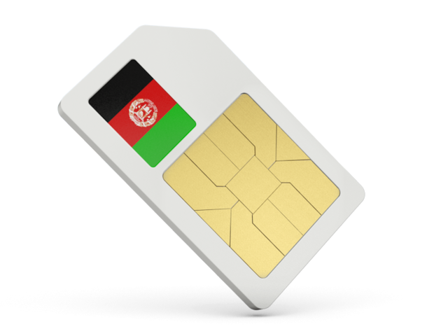 Sim card icon. Download flag icon of Afghanistan at PNG format