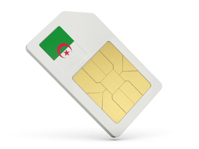 Sim card icon. Download flag icon of Algeria at PNG format