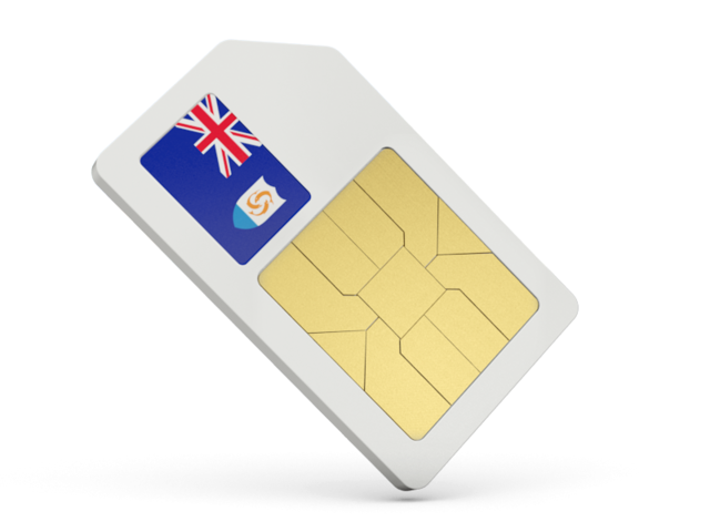 Sim card icon. Download flag icon of Anguilla at PNG format