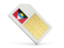 Antigua and Barbuda. Sim card icon. Download icon.