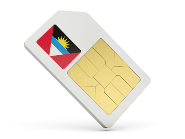 Sim card icon. Download flag icon of Antigua and Barbuda at PNG format