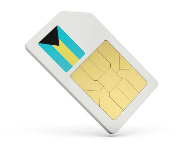 Sim card icon. Download flag icon of Bahamas at PNG format