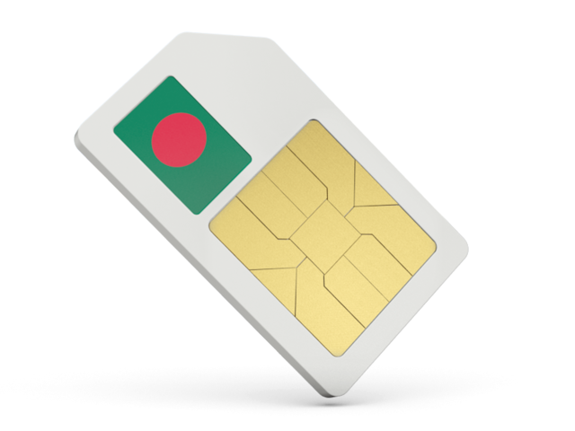 Sim card icon. Download flag icon of Bangladesh at PNG format