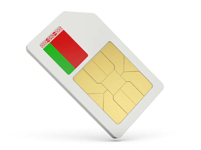 Sim card icon. Download flag icon of Belarus at PNG format