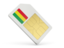 Bolivia. Sim card icon. Download icon.