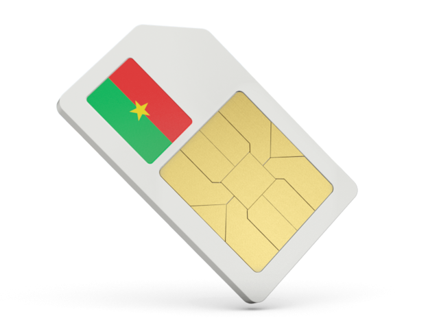 Sim card icon. Download flag icon of Burkina Faso at PNG format