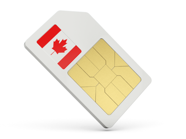 Sim card icon. Download flag icon of Canada at PNG format