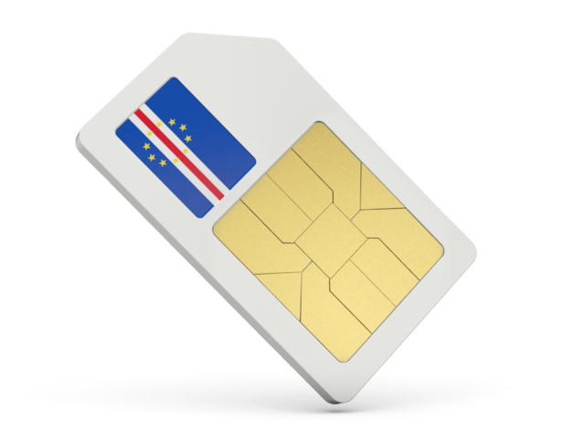 Sim card icon. Download flag icon of Cape Verde at PNG format