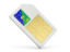 Christmas Island. Sim card icon. Download icon.