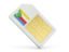 Comoros. Sim card icon. Download icon.