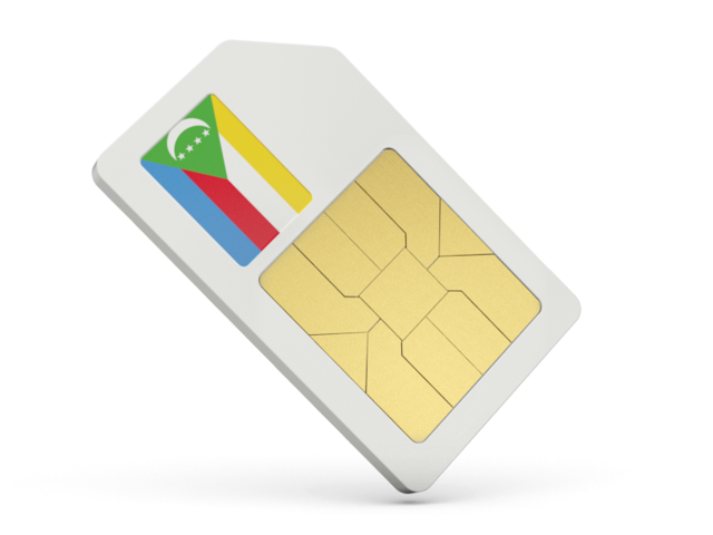 Sim card icon. Download flag icon of Comoros at PNG format