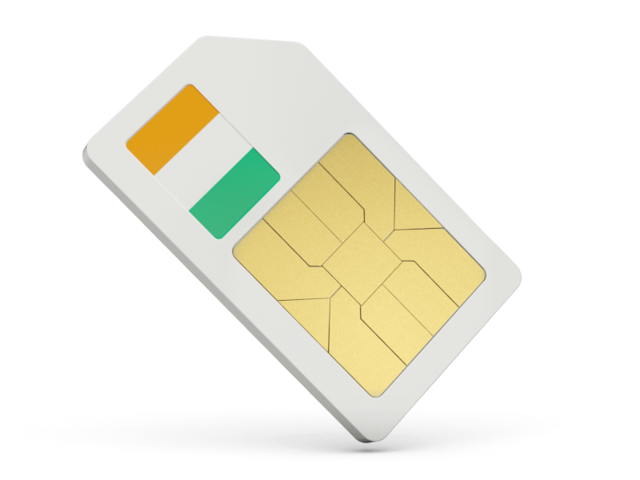 Sim card icon. Download flag icon of Cote d'Ivoire at PNG format