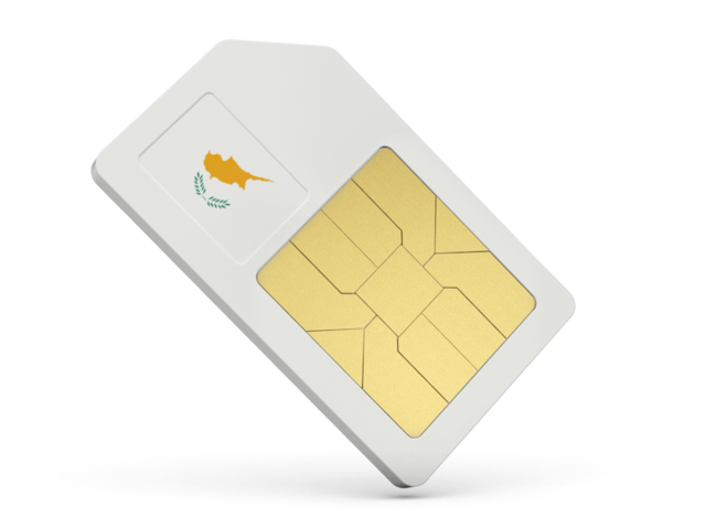 Sim card icon. Download flag icon of Cyprus at PNG format