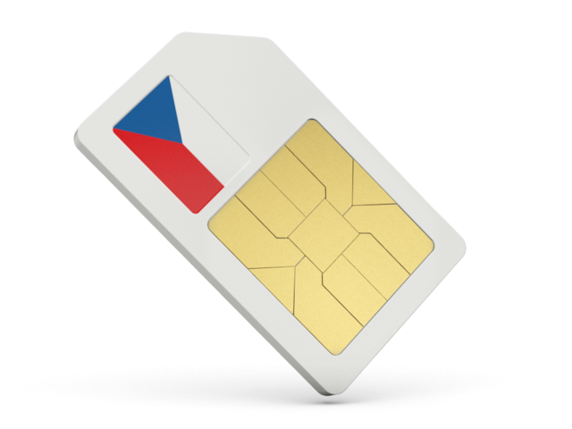 Sim card icon. Download flag icon of Czech Republic at PNG format