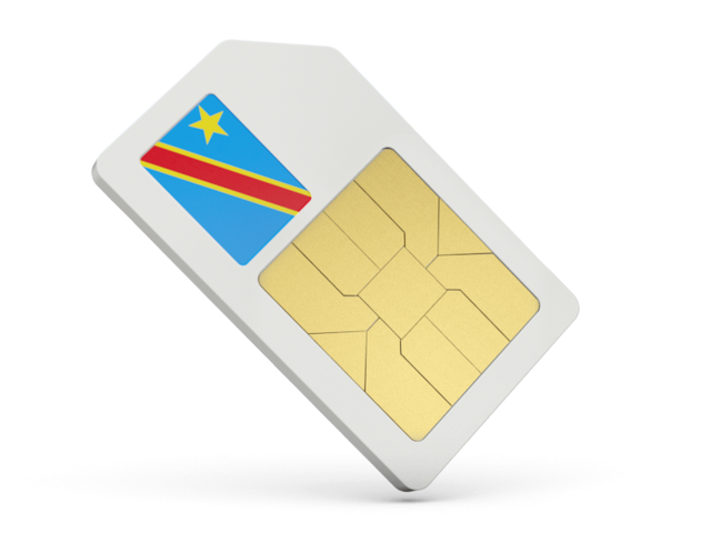 Sim card icon. Download flag icon of Democratic Republic of the Congo at PNG format