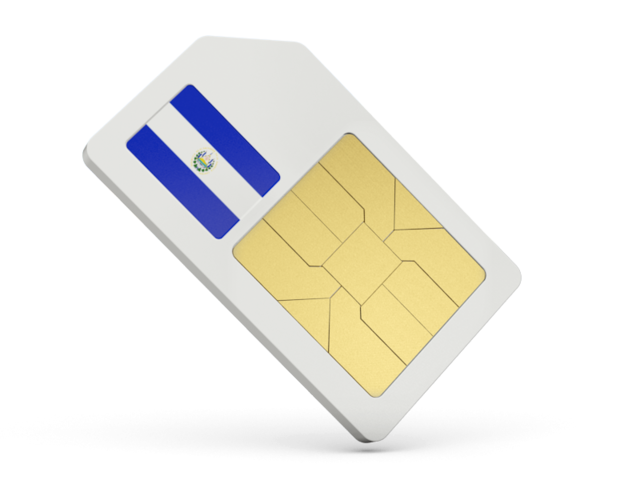 Sim card icon. Download flag icon of El Salvador at PNG format