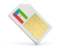 Equatorial Guinea. Sim card icon. Download icon.