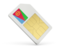 Eritrea. Sim card icon. Download icon.