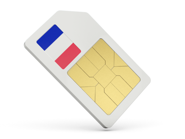Sim card icon. Download flag icon of France at PNG format