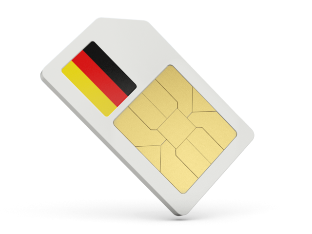 Sim card icon. Download flag icon of Germany at PNG format