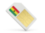 Ghana. Sim card icon. Download icon.