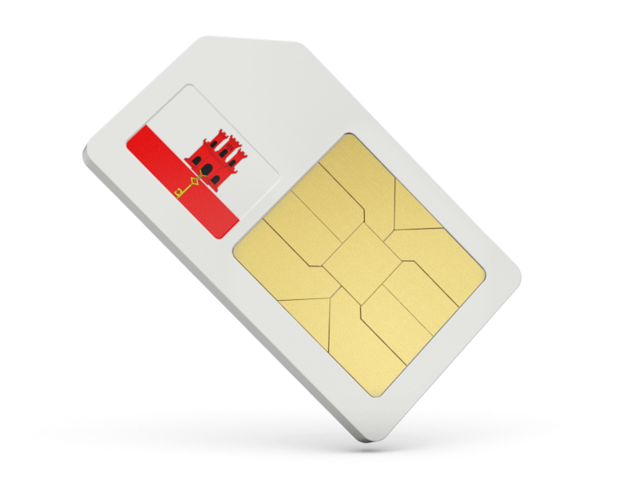 Sim card icon. Download flag icon of Gibraltar at PNG format