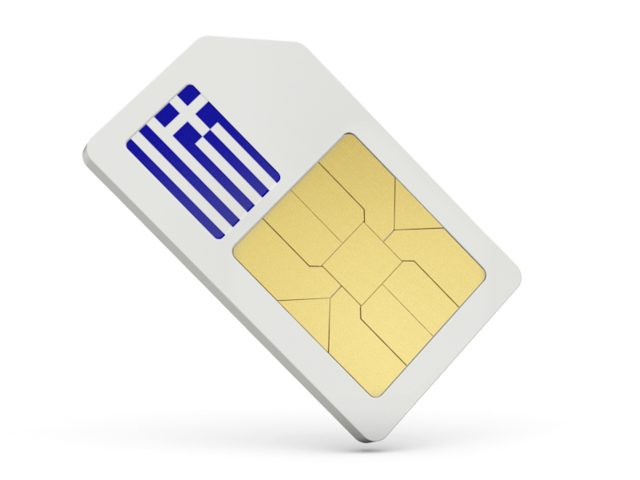 Sim card icon. Download flag icon of Greece at PNG format