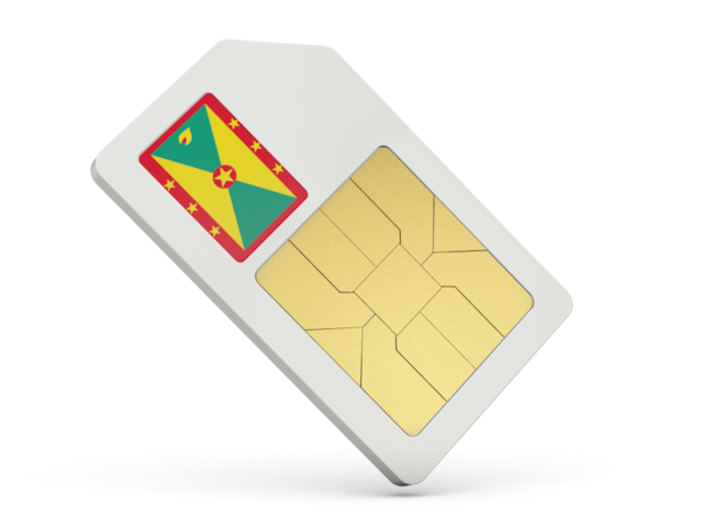 Sim card icon. Download flag icon of Grenada at PNG format