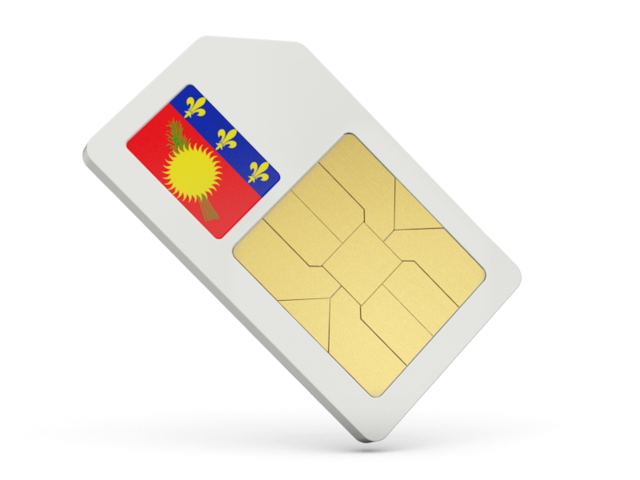 Sim card icon. Download flag icon of Guadeloupe at PNG format