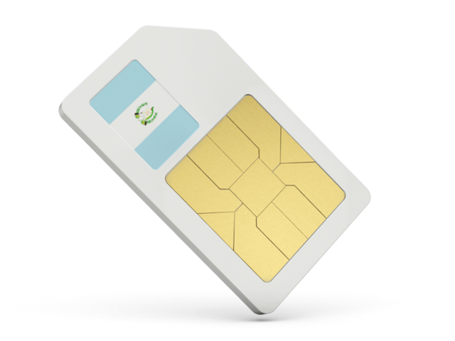 Sim card icon. Download flag icon of Guatemala at PNG format