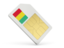 Guinea. Sim card icon. Download icon.