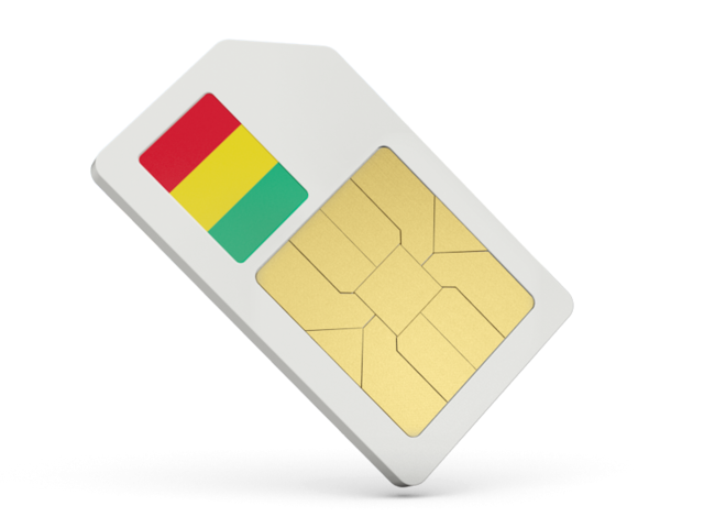 Sim card icon. Download flag icon of Guinea at PNG format