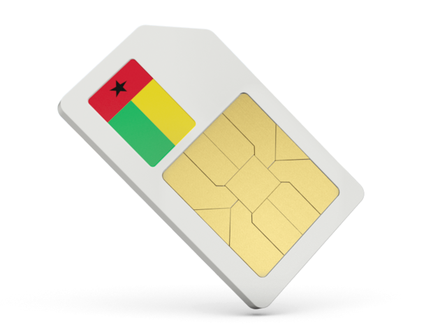 Sim card icon. Download flag icon of Guinea-Bissau at PNG format
