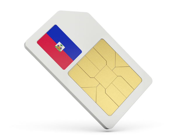 Sim card icon. Download flag icon of Haiti at PNG format