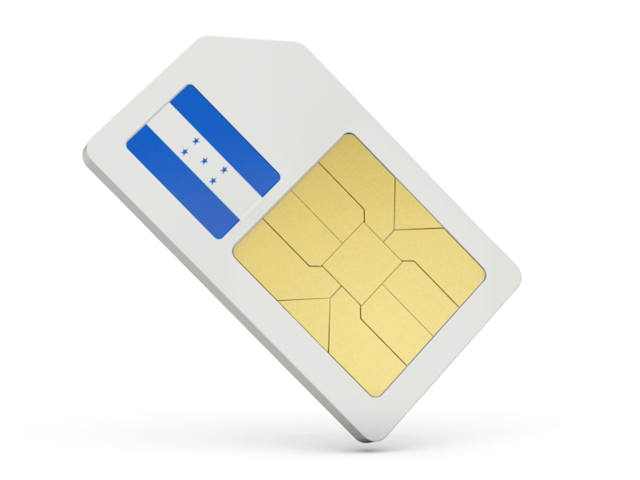 Sim card icon. Download flag icon of Honduras at PNG format