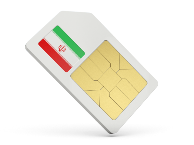 Sim card icon. Download flag icon of Iran at PNG format