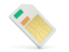 Ireland. Sim card icon. Download icon.