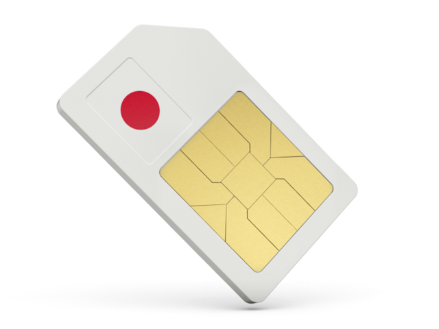 Sim card icon. Download flag icon of Japan at PNG format