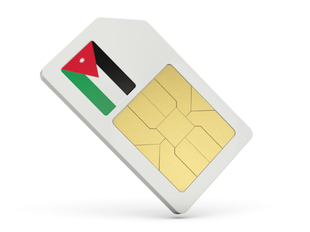 Sim card icon. Download flag icon of Jordan at PNG format